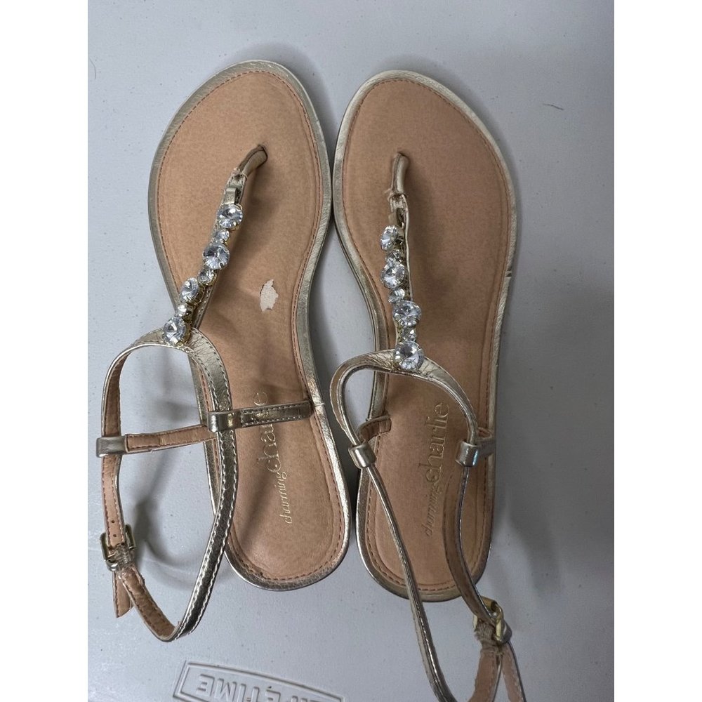 Charming Charlie Sandals flaw Size 9 Sequins - Picture 1 of 5
